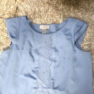 Women’s Light/ Baby Blue Sleeveless Blouse